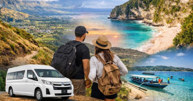 Rute wisata Lombok 2026 dengan pemandangan Gunung Rinjani, Sembalun, pantai tersembunyi, dan wisata menggunakan sewa mobil Lombok